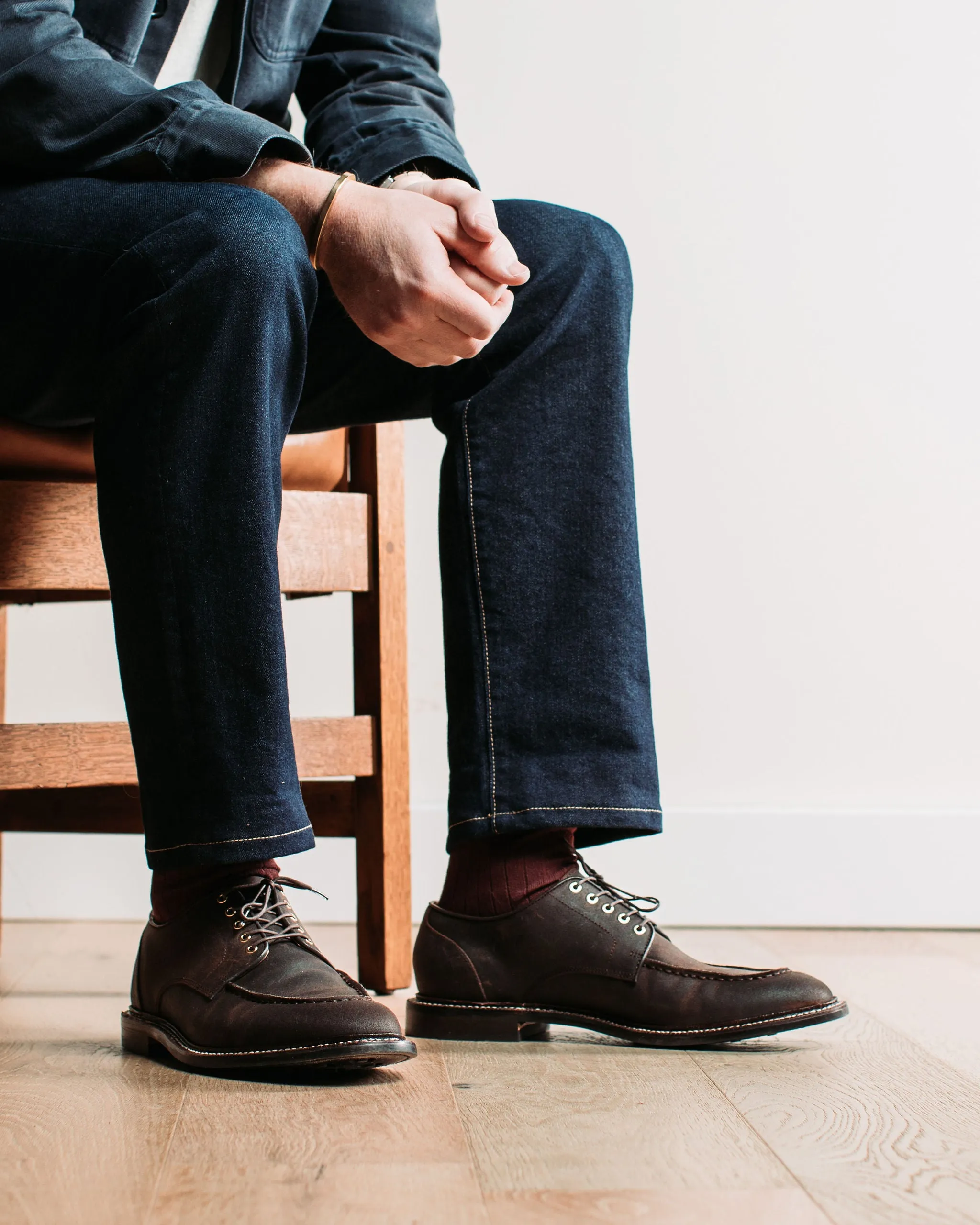 Moc Toe Derby Tobacco Waxed Commander
