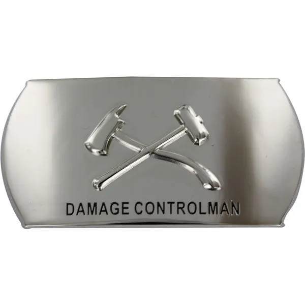 Navy Enlisted Specialty Belt Buckle: Damage Controlman: DC