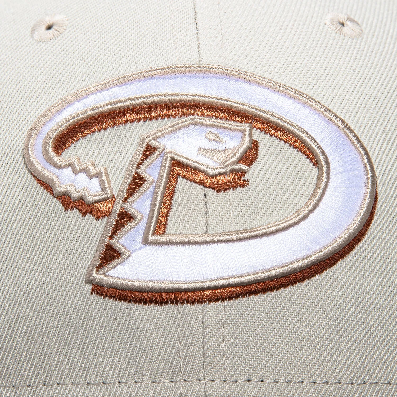 New Era 59Fifty Arizona Diamondbacks Inaugural Patch D Hat - Stone. Brown. Metallic Copper