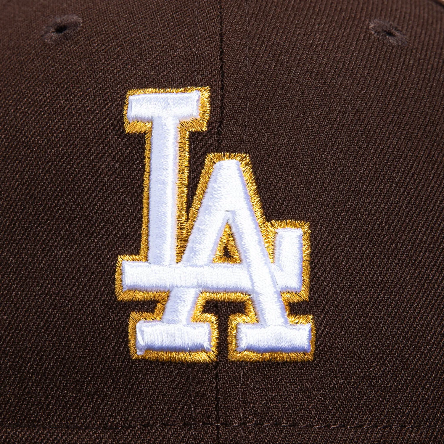 New Era 59Fifty Los Angeles Dodgers 60th Anniversary Patch Hat - Dark Brown. Brown