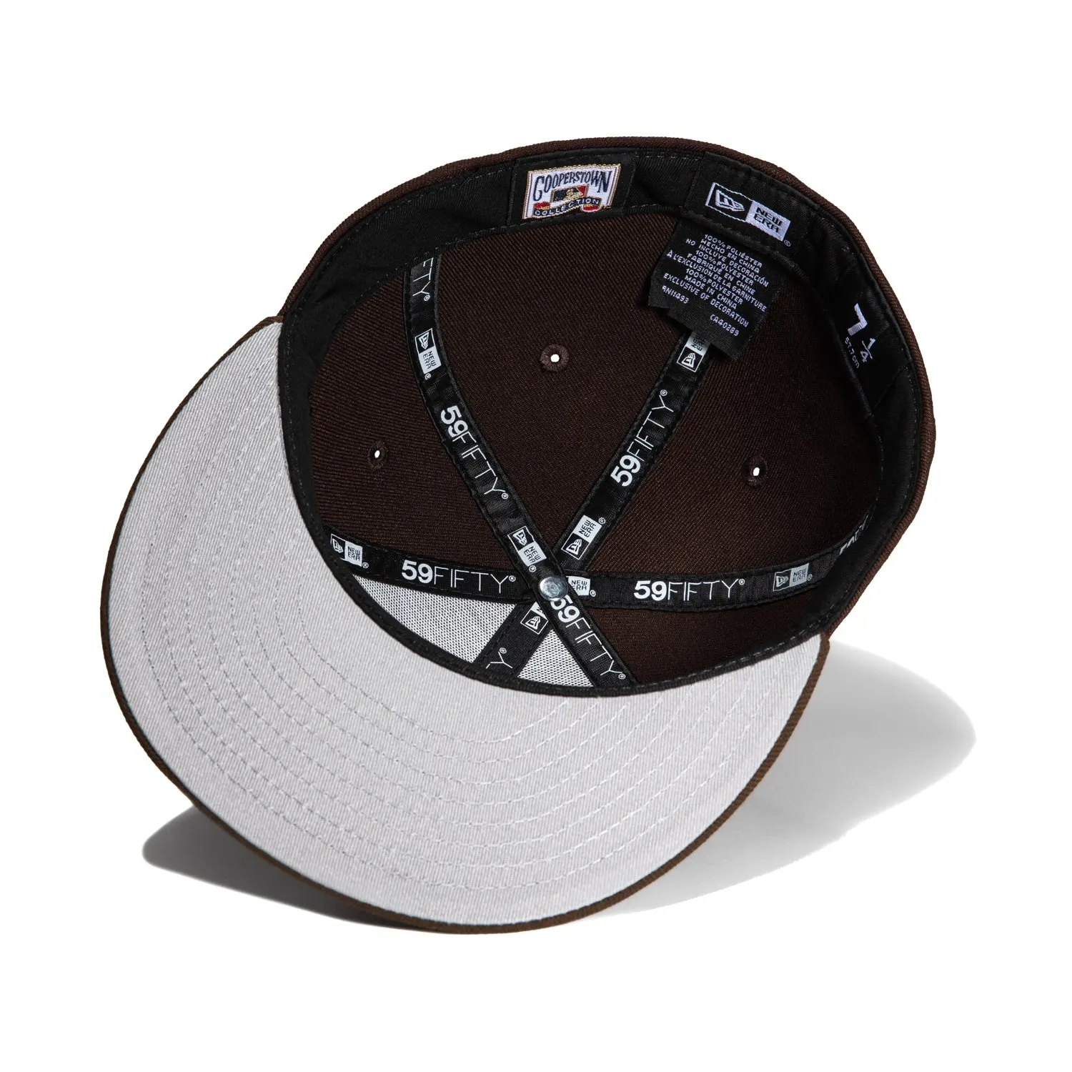 New Era 59Fifty Los Angeles Dodgers 60th Anniversary Patch Hat - Dark Brown. Brown