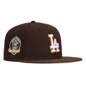 New Era 59Fifty Los Angeles Dodgers 60th Anniversary Patch Hat - Dark Brown. Brown