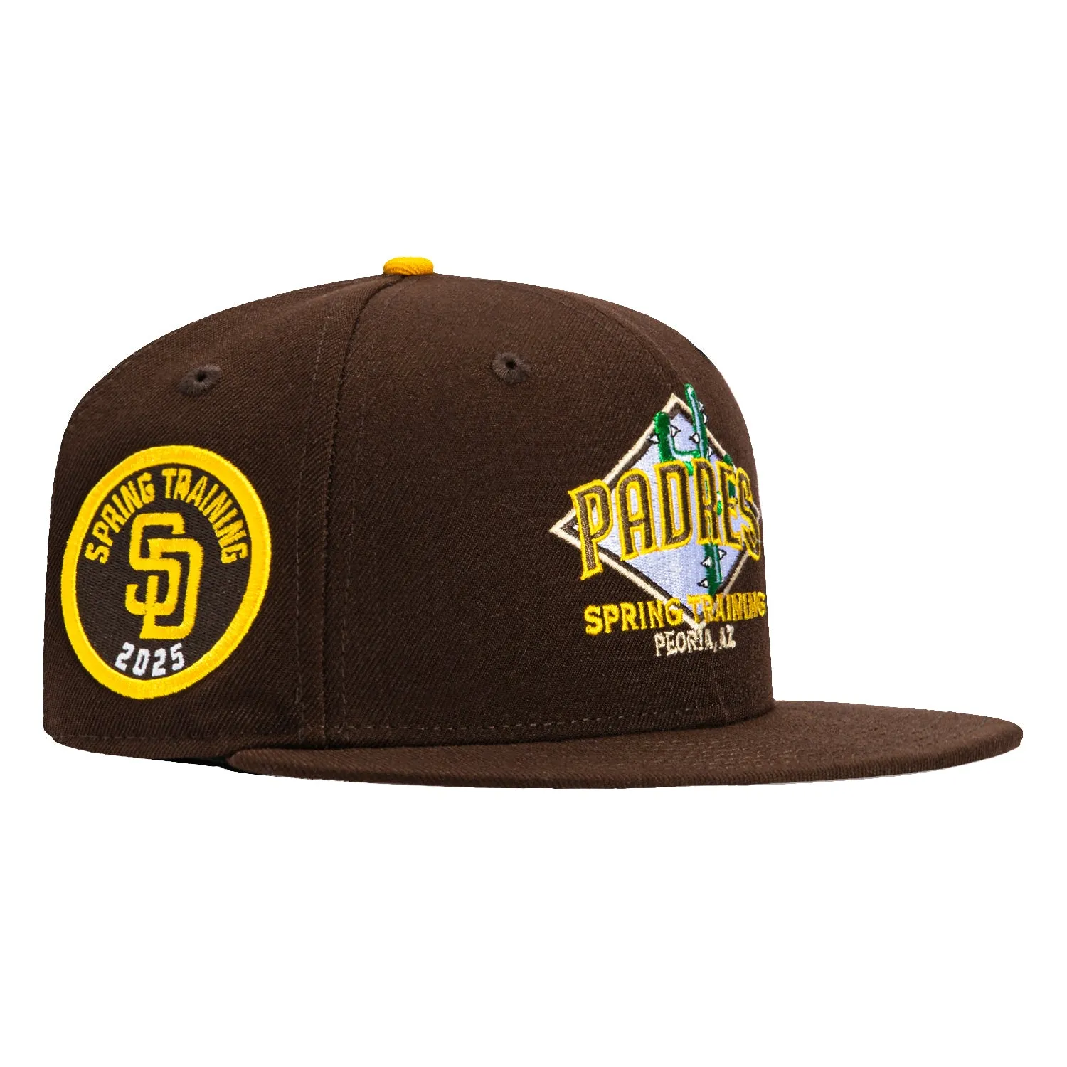 New Era 59Fifty San Diego Padres Spring Training Patch Logo Hat - Brown