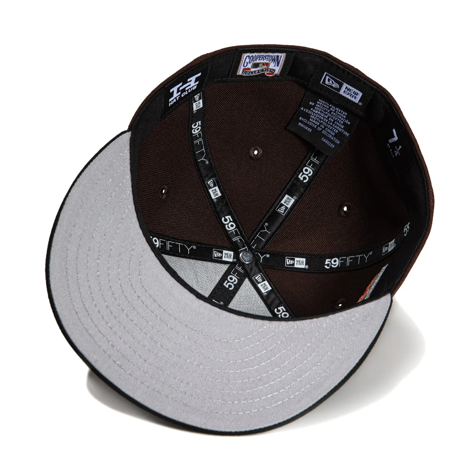 New Era 59Fifty San Francisco Giants 1984 All Star Game Patch Script Hat - Brown. Black. Metallic Copper