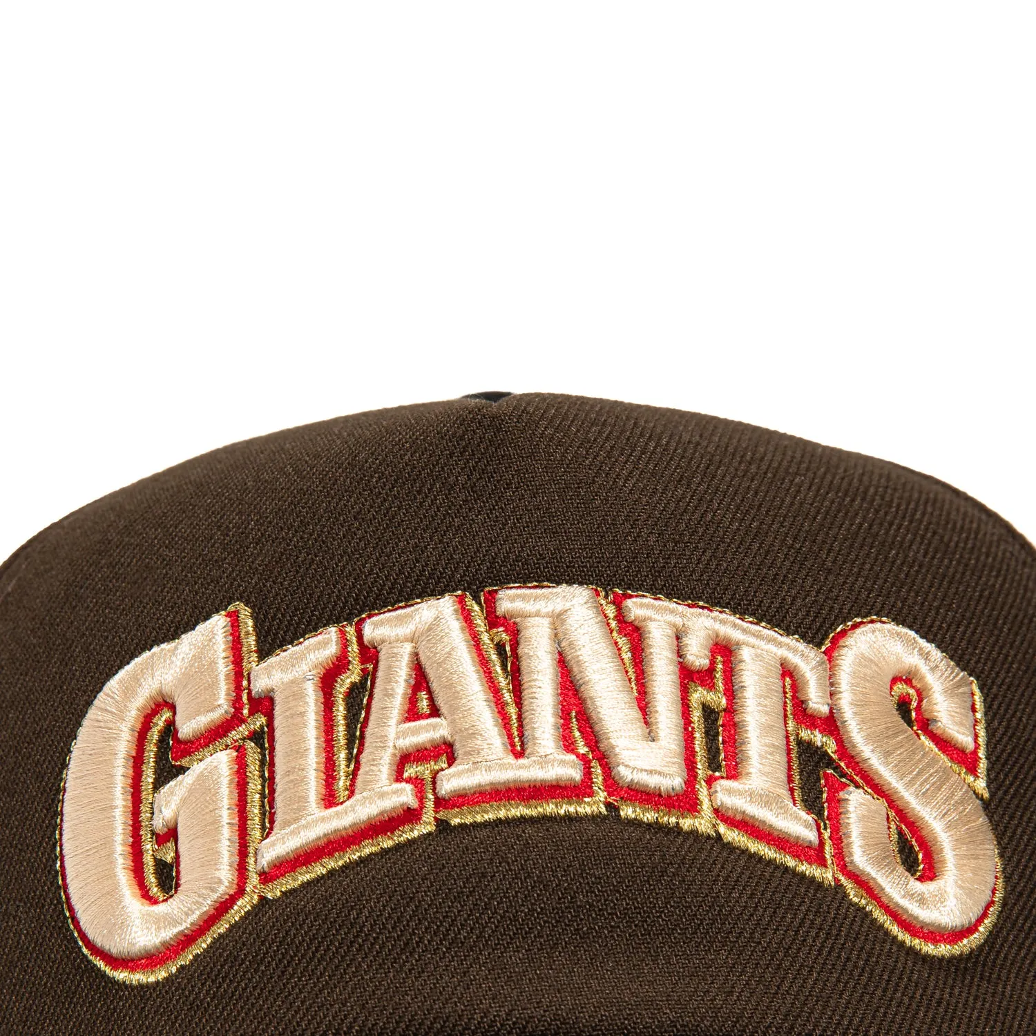 New Era 9Forty A-Frame Foam San Francisco Giants 60th Anniversary Patch Word Snapback Hat - Brown. Black