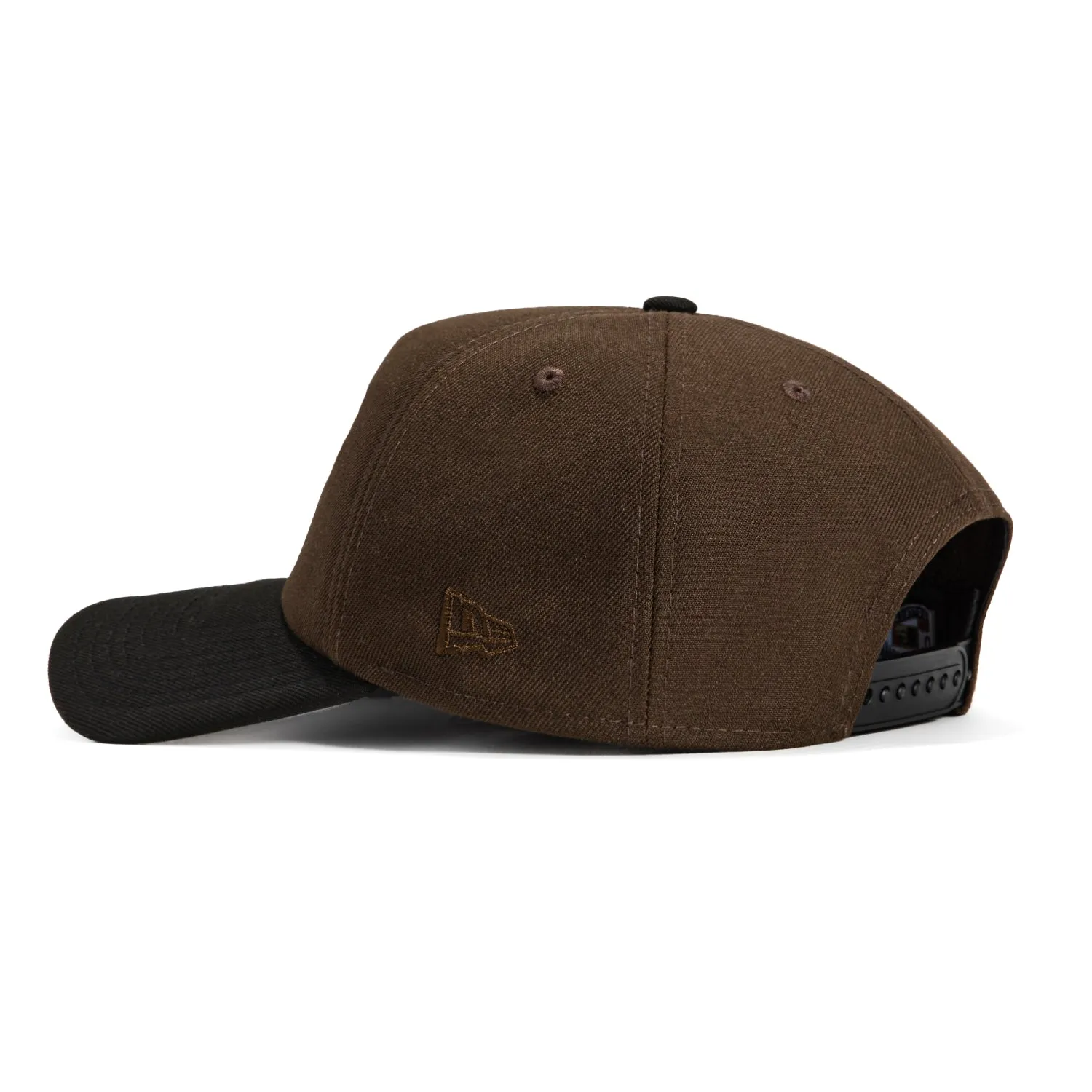 New Era 9Forty A-Frame Foam San Francisco Giants 60th Anniversary Patch Word Snapback Hat - Brown. Black