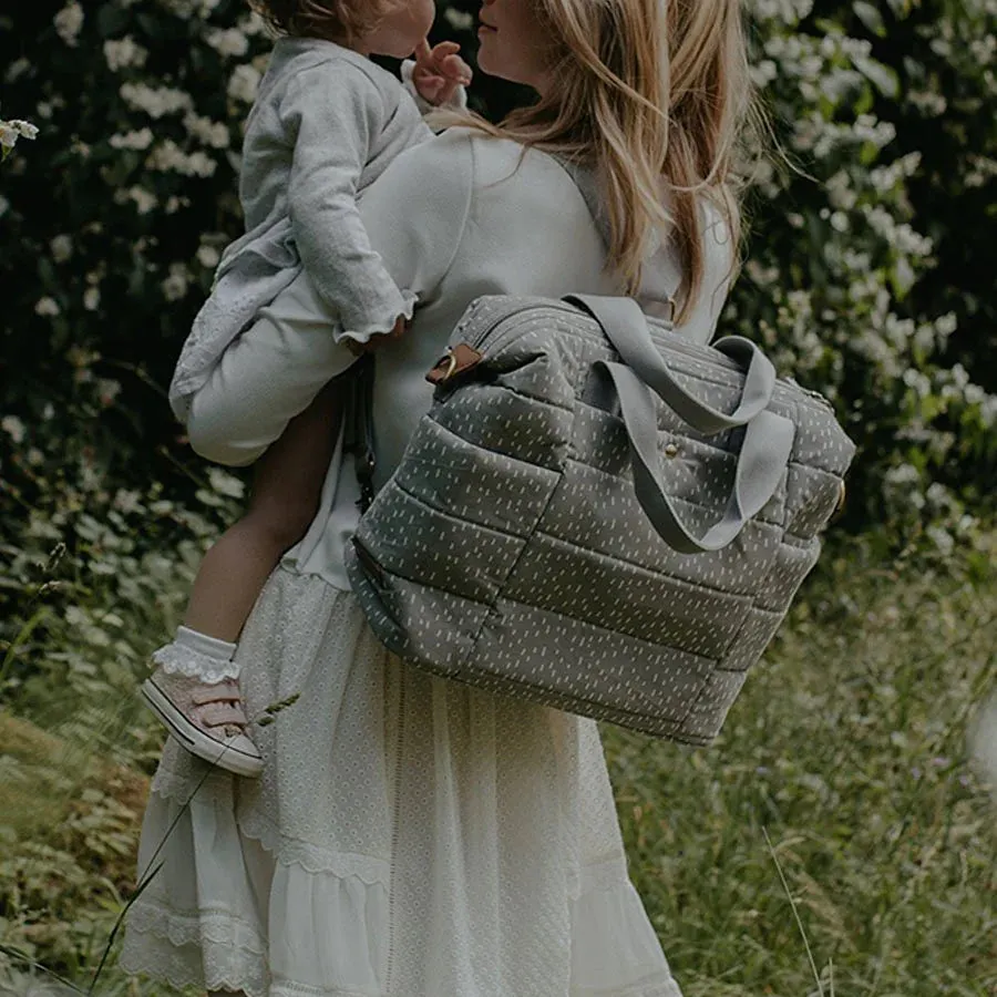 Organic Tote Diaper Bag - Grey