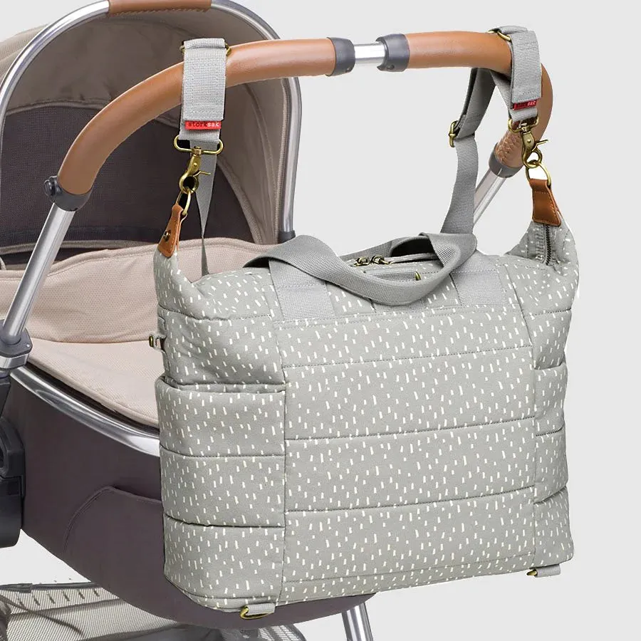 Organic Tote Diaper Bag - Grey
