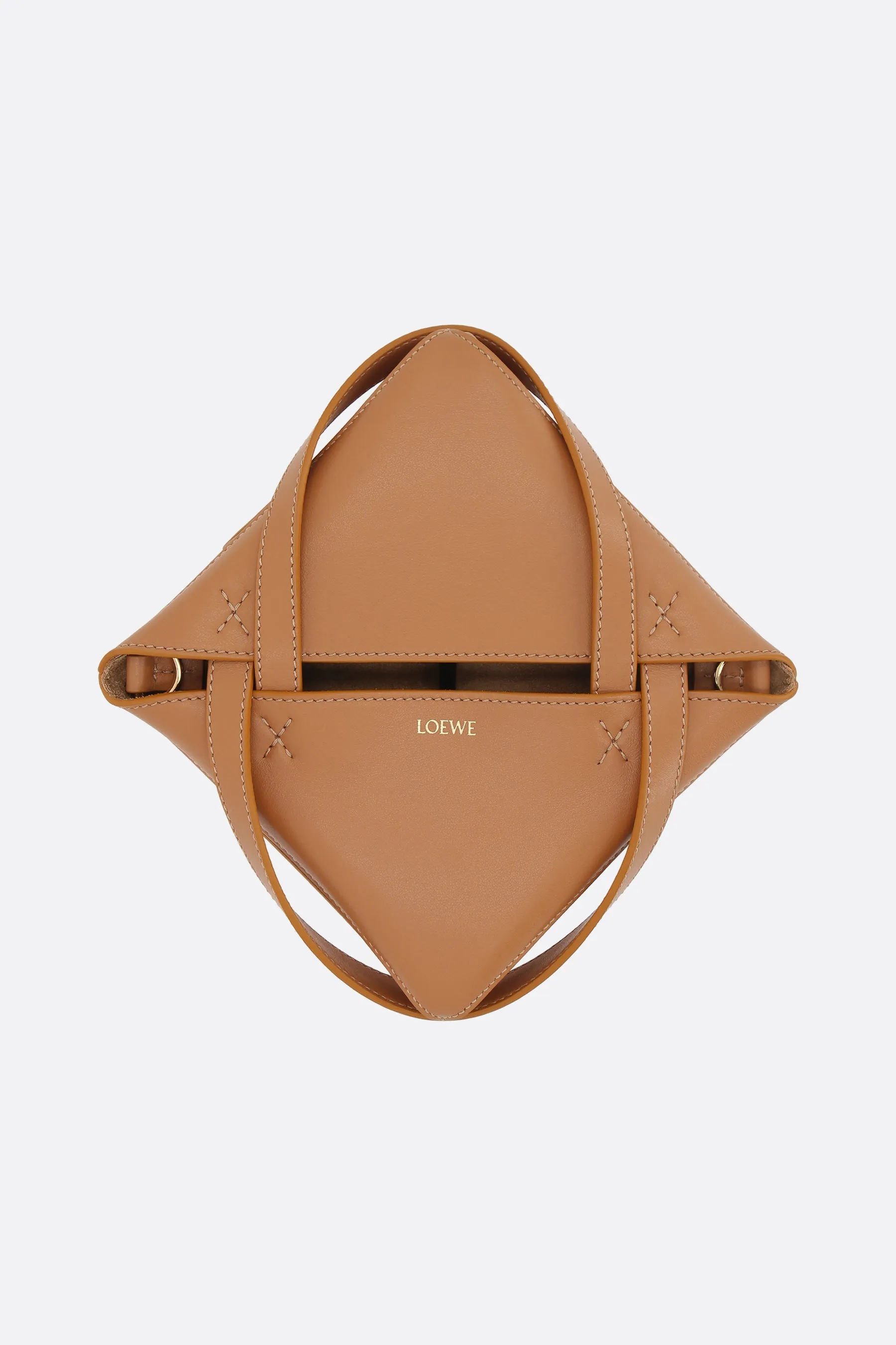 Puzzle Fold mini smooth leather tote bag