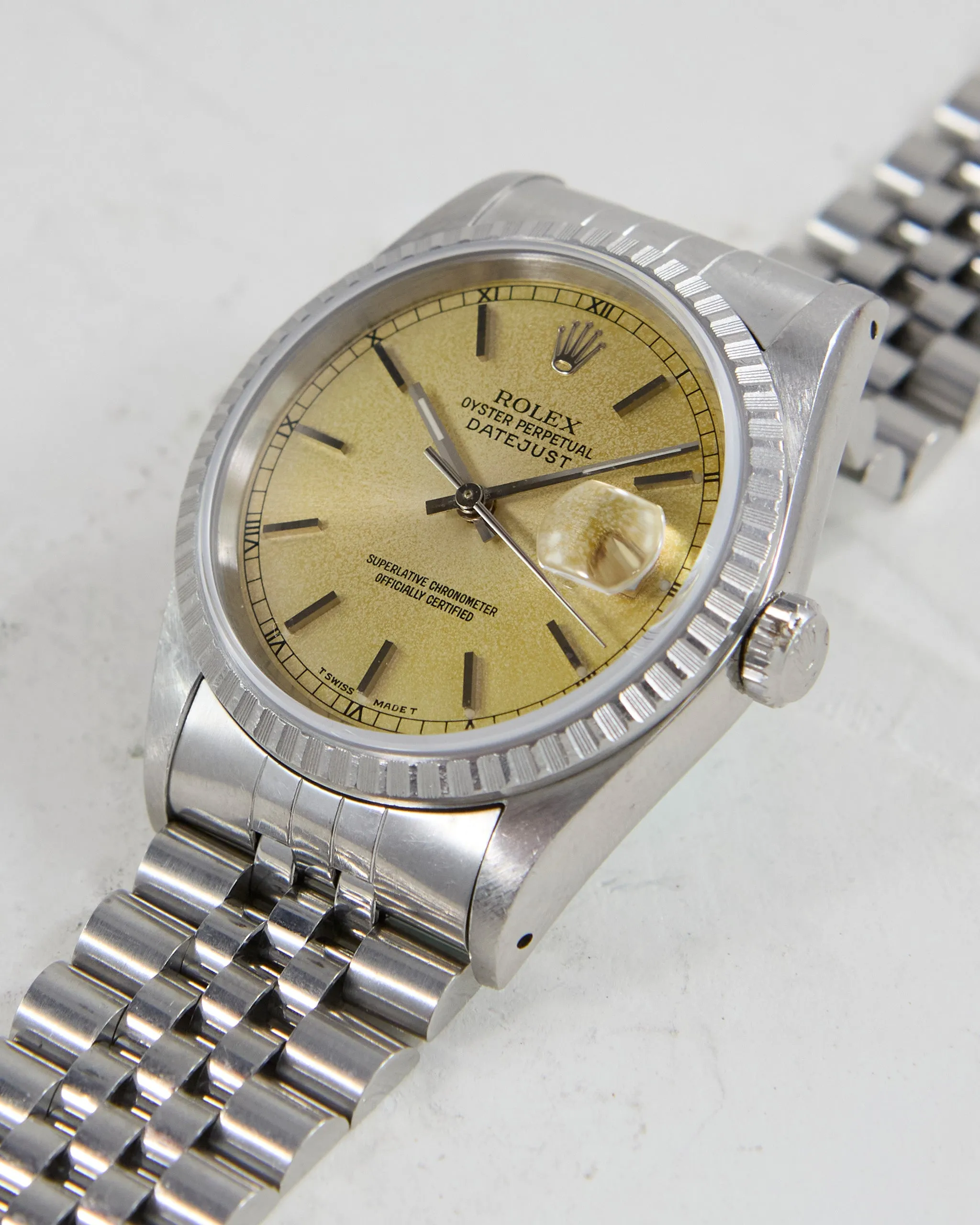 ROLEX DATEJUST TROPICAL DIAL WITH BOX & PAPERS