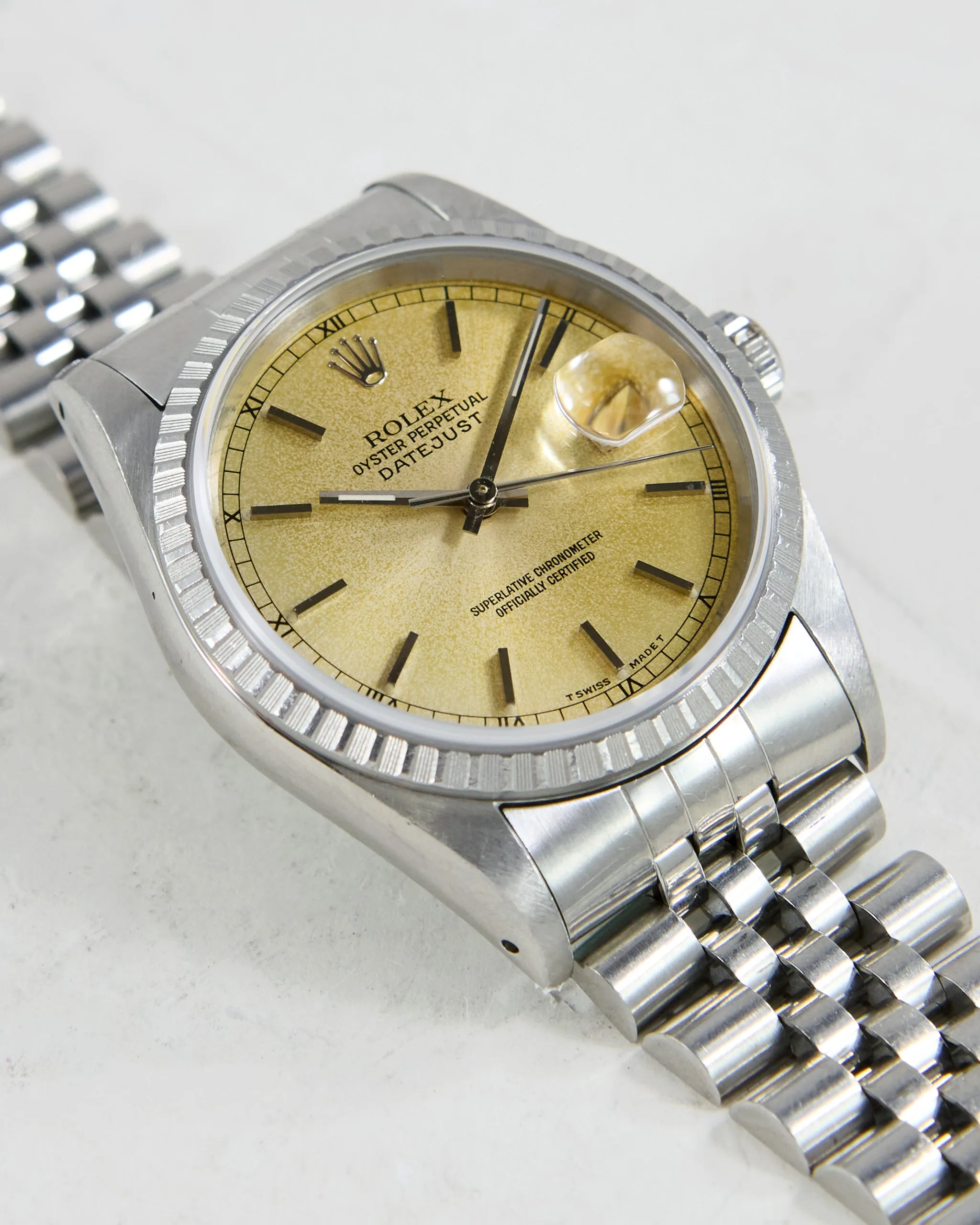 ROLEX DATEJUST TROPICAL DIAL WITH BOX & PAPERS