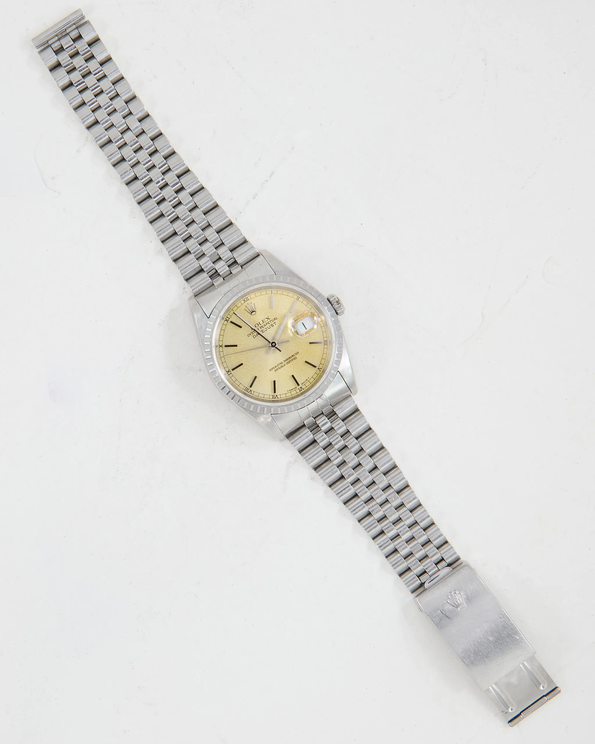 ROLEX DATEJUST TROPICAL DIAL WITH BOX & PAPERS