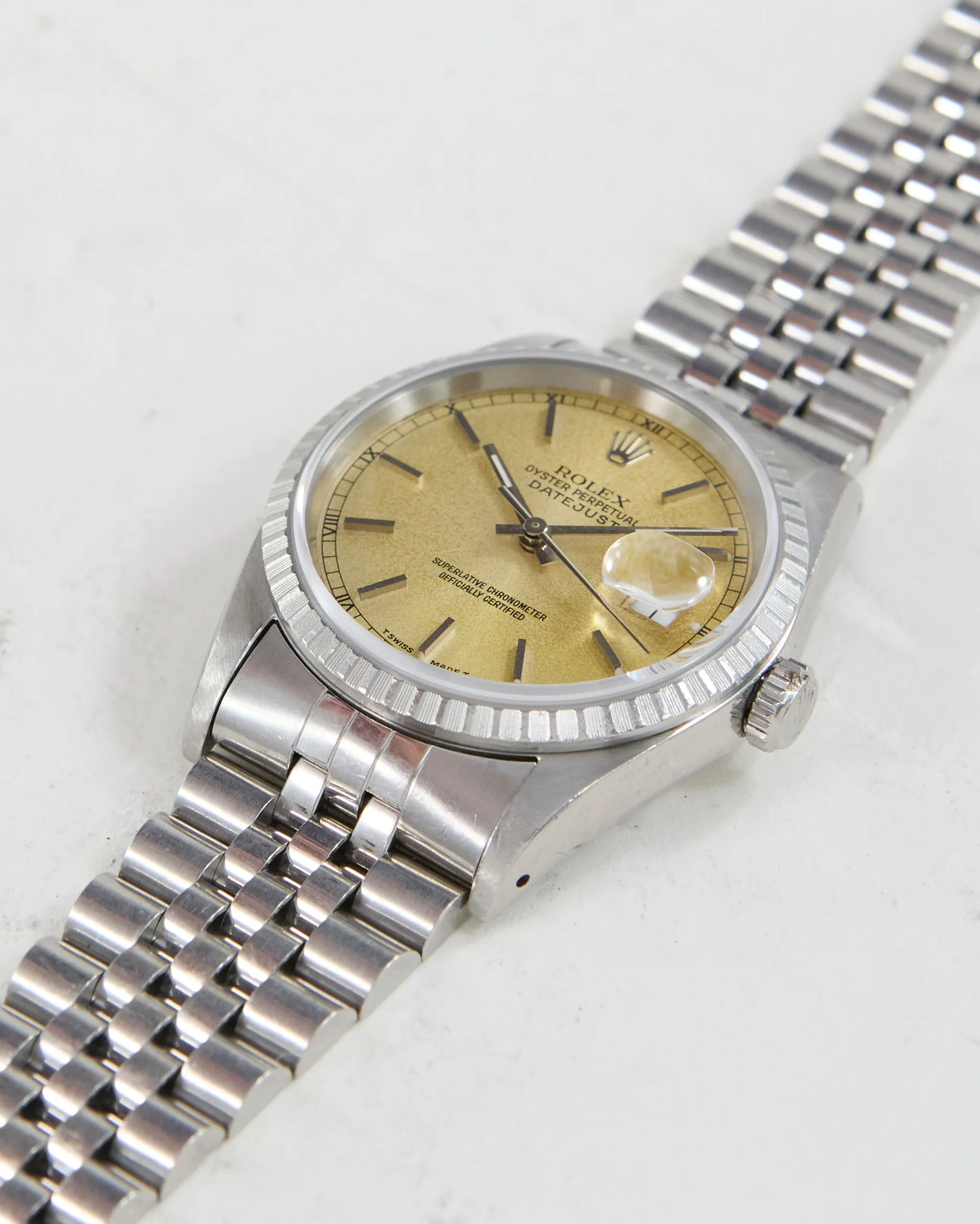ROLEX DATEJUST TROPICAL DIAL WITH BOX & PAPERS