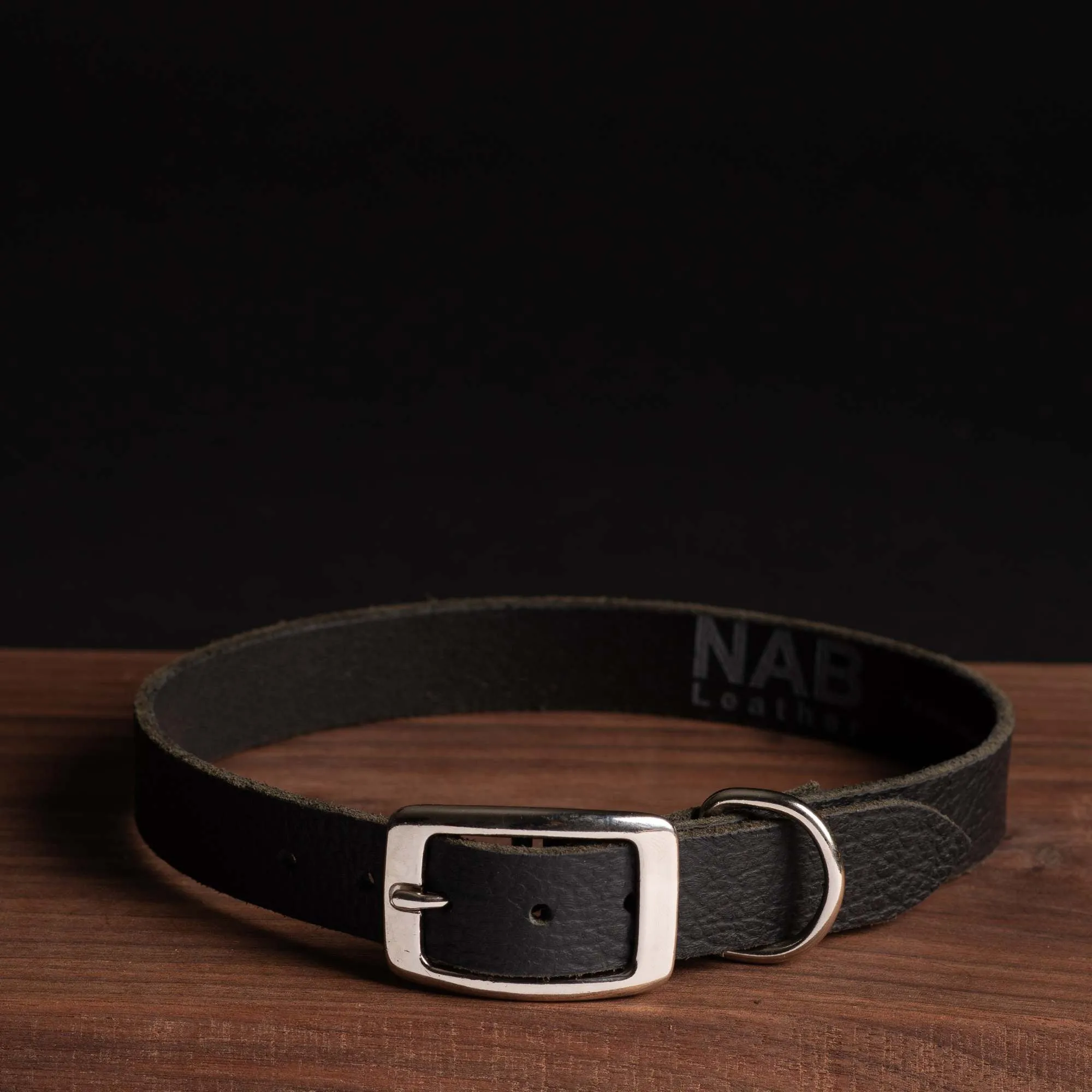 Rover - Classic Brown Full-Grain Leather Dog Collar