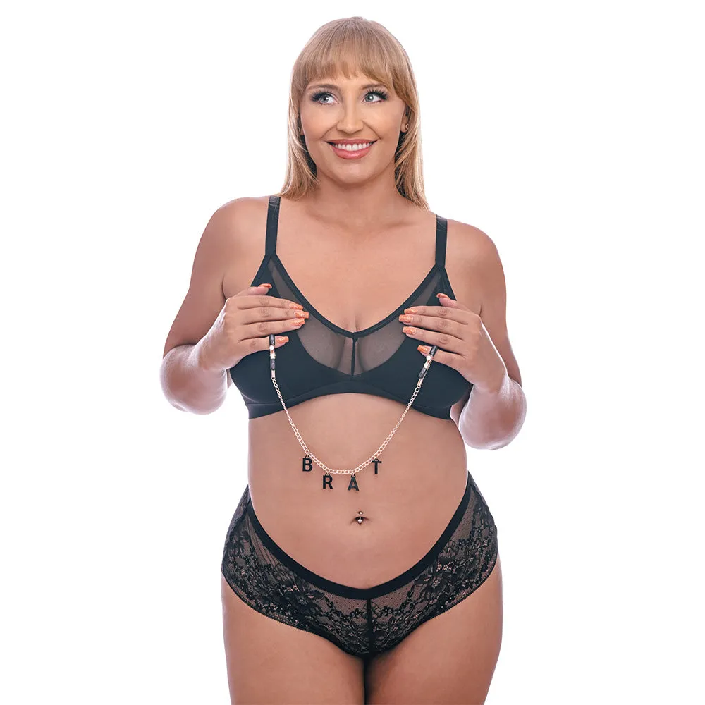 Sex & Mischief Charmed Brat Chain Nipple Clamps