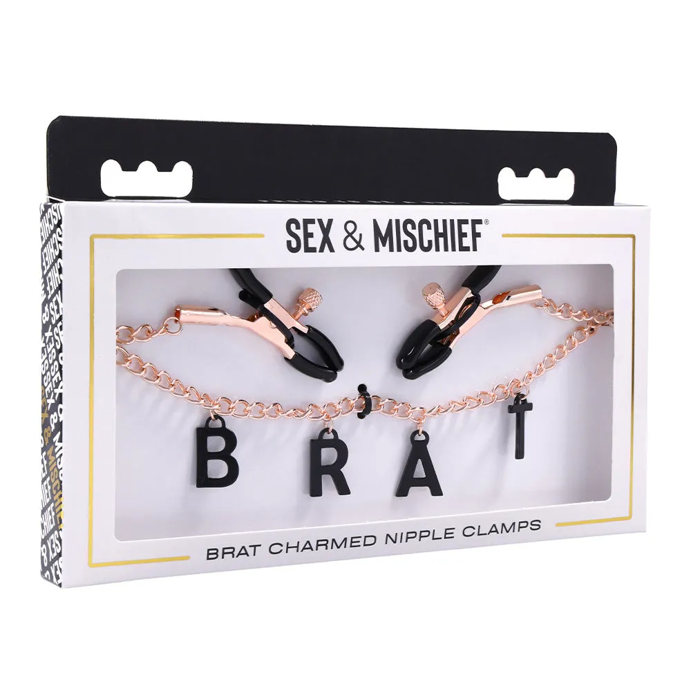 Sex & Mischief Charmed Brat Chain Nipple Clamps