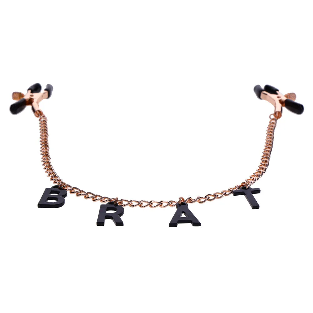 Sex & Mischief Charmed Brat Chain Nipple Clamps