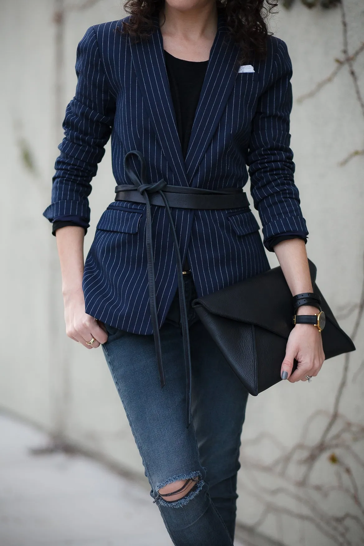 Skinny Wrap Leather Belt