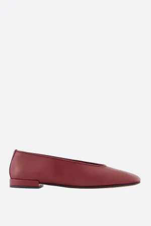 smooth leather ballerinas