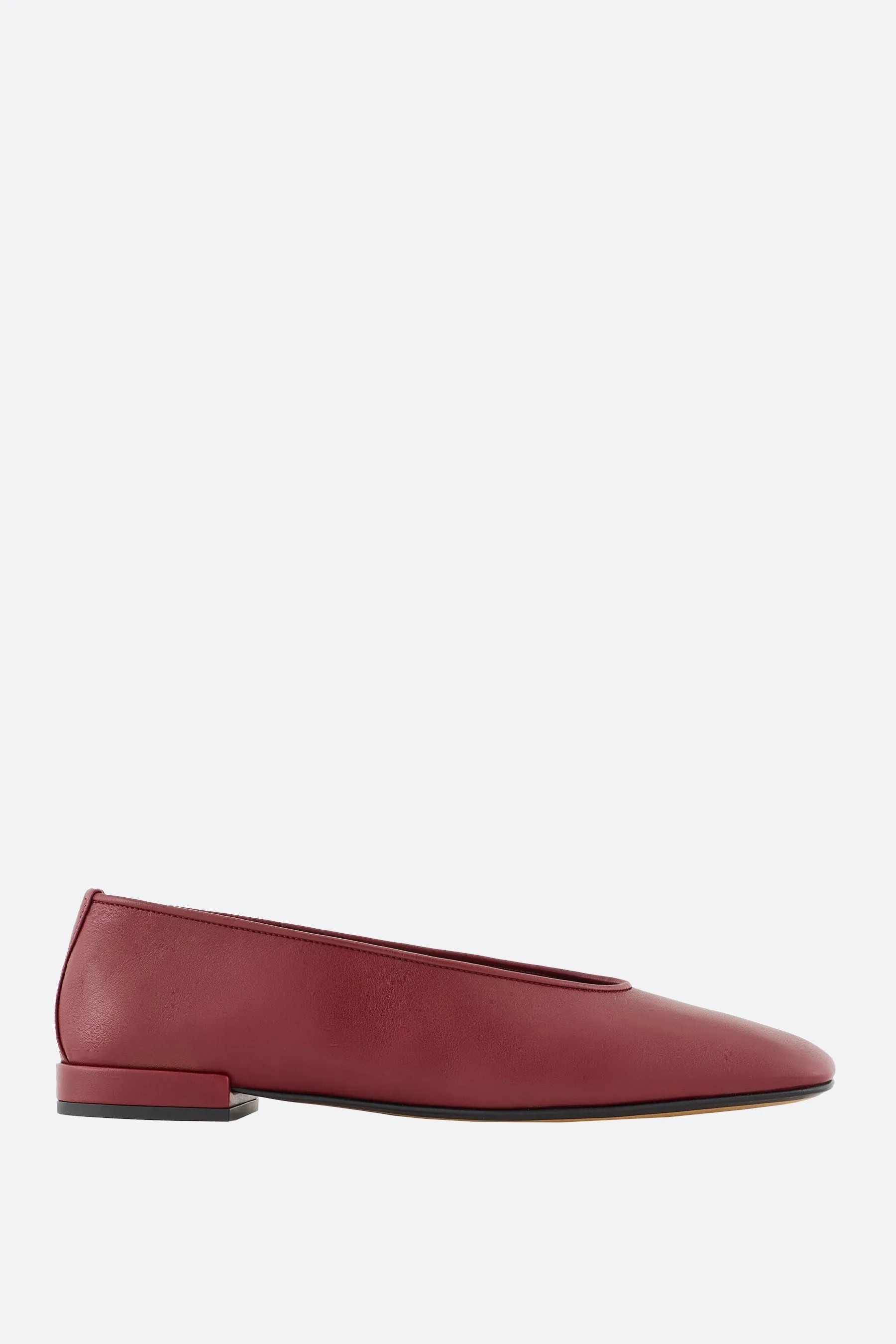 smooth leather ballerinas