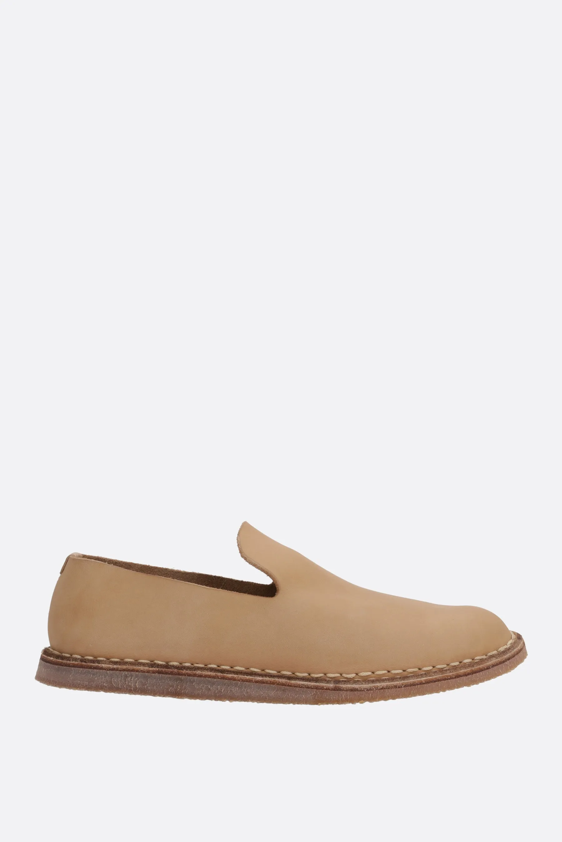 smooth leather slippers