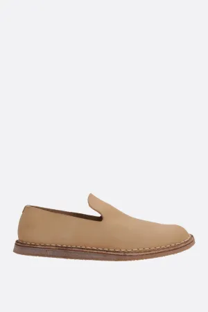 smooth leather slippers
