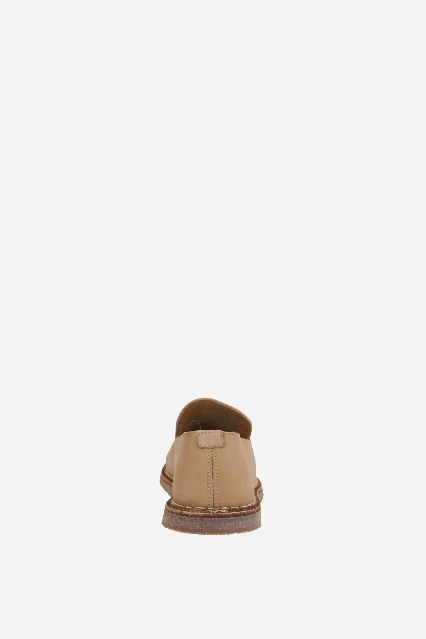 smooth leather slippers