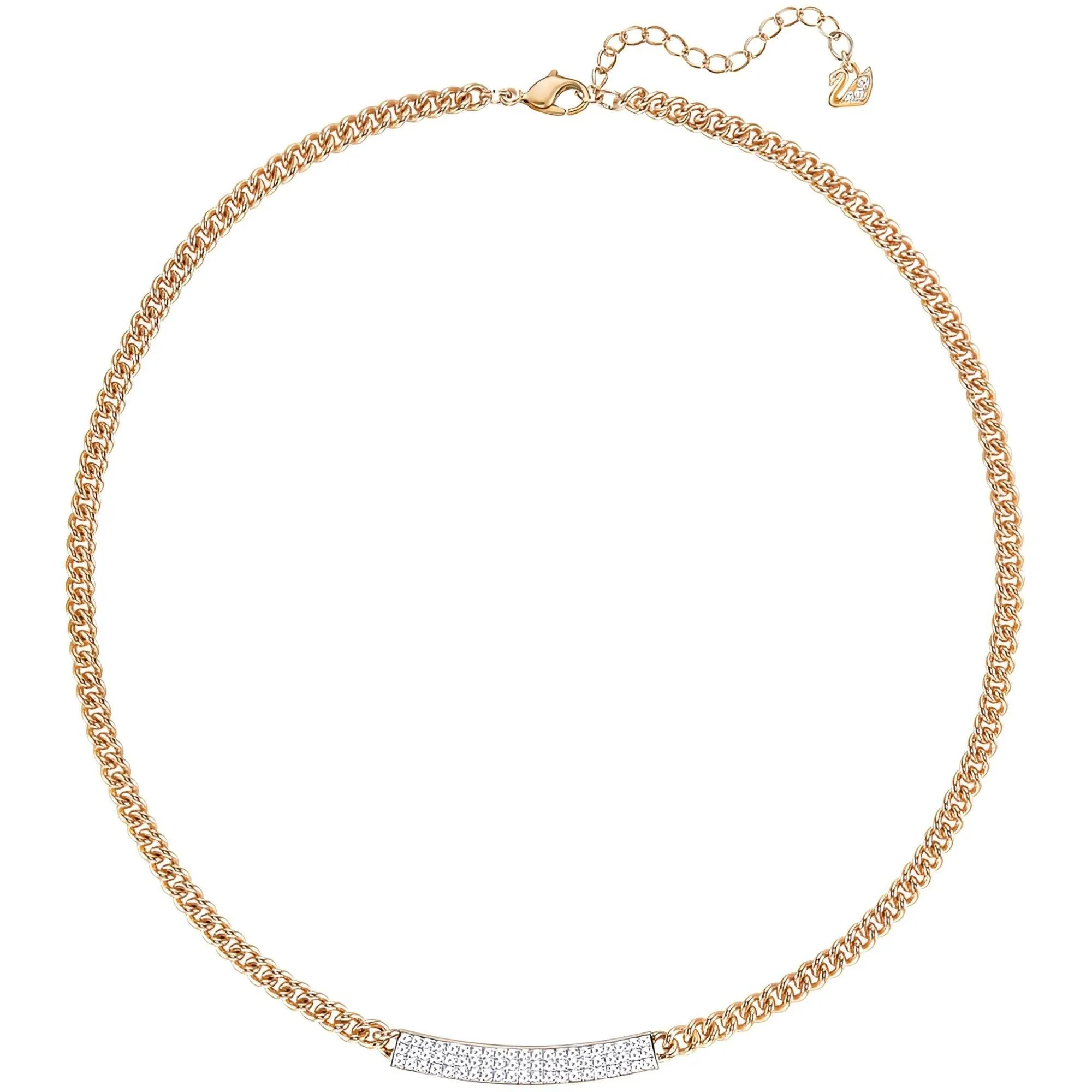 Swarovski Women's Necklace - Vio Crystals Pave with Rose Gold Plated Chain | 5192265