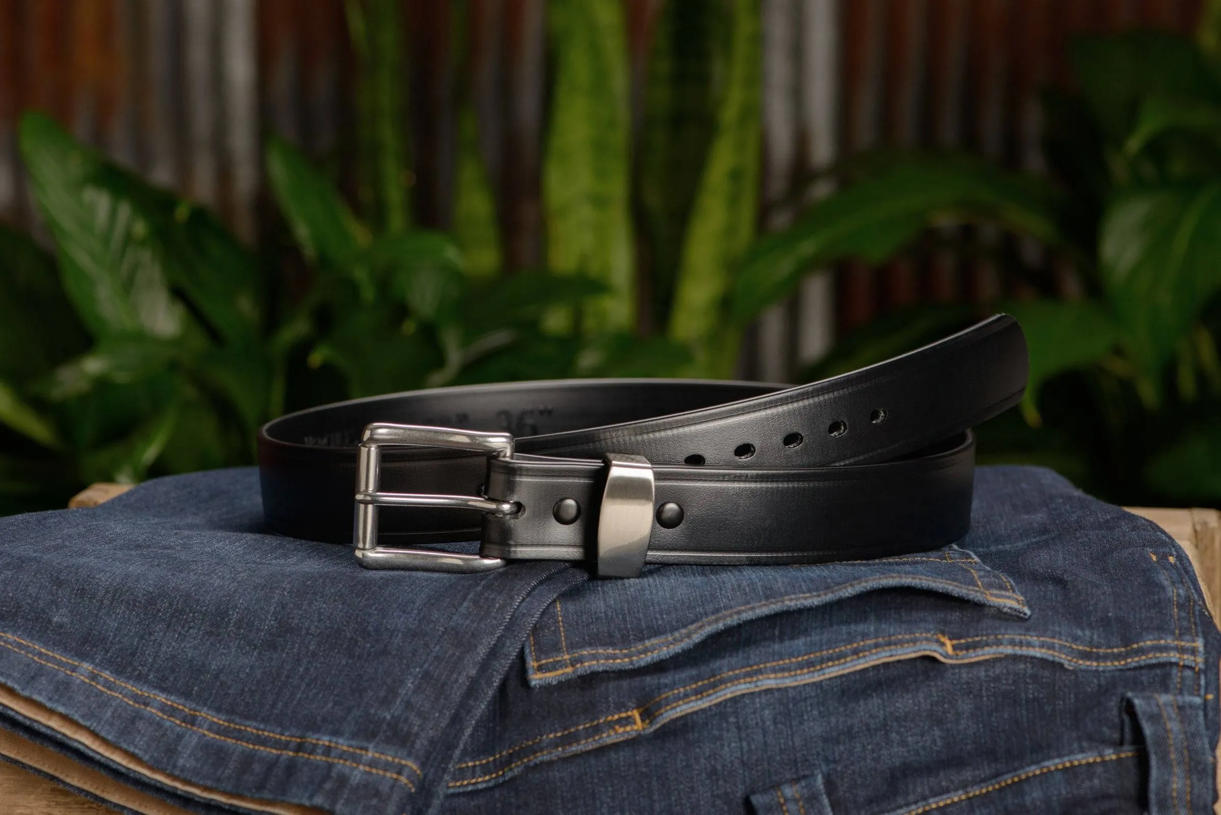 The Hercules Belt™ - Black Max Thick With Stainless Elongated Buckle And Keeper 1.50" (H510BK)