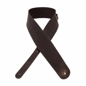 The Legend - Brown Heavyweight Smooth Full Grain Leather Guitar Strap
