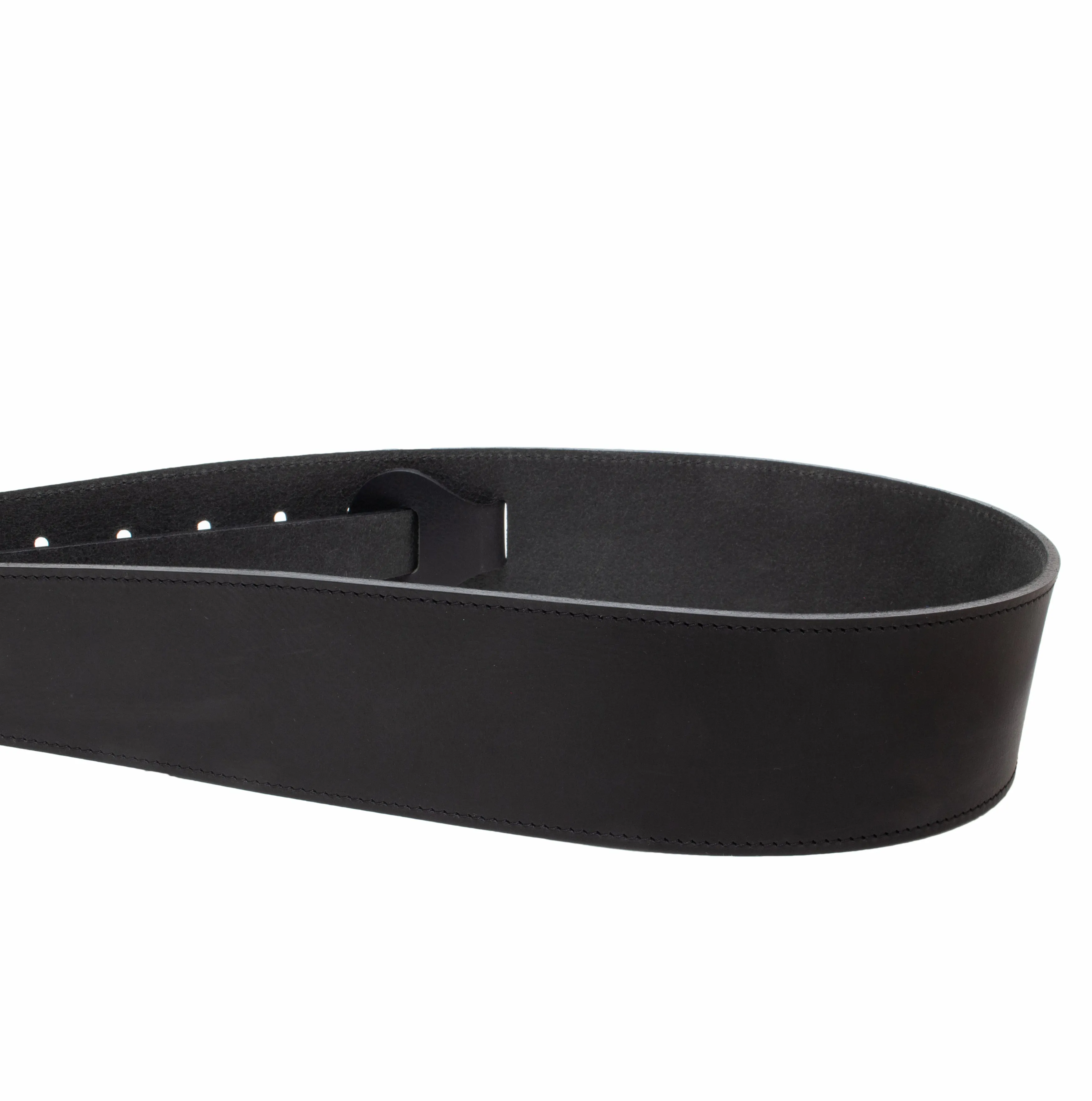 The Legend - Brown Heavyweight Smooth Full Grain Leather Guitar Strap