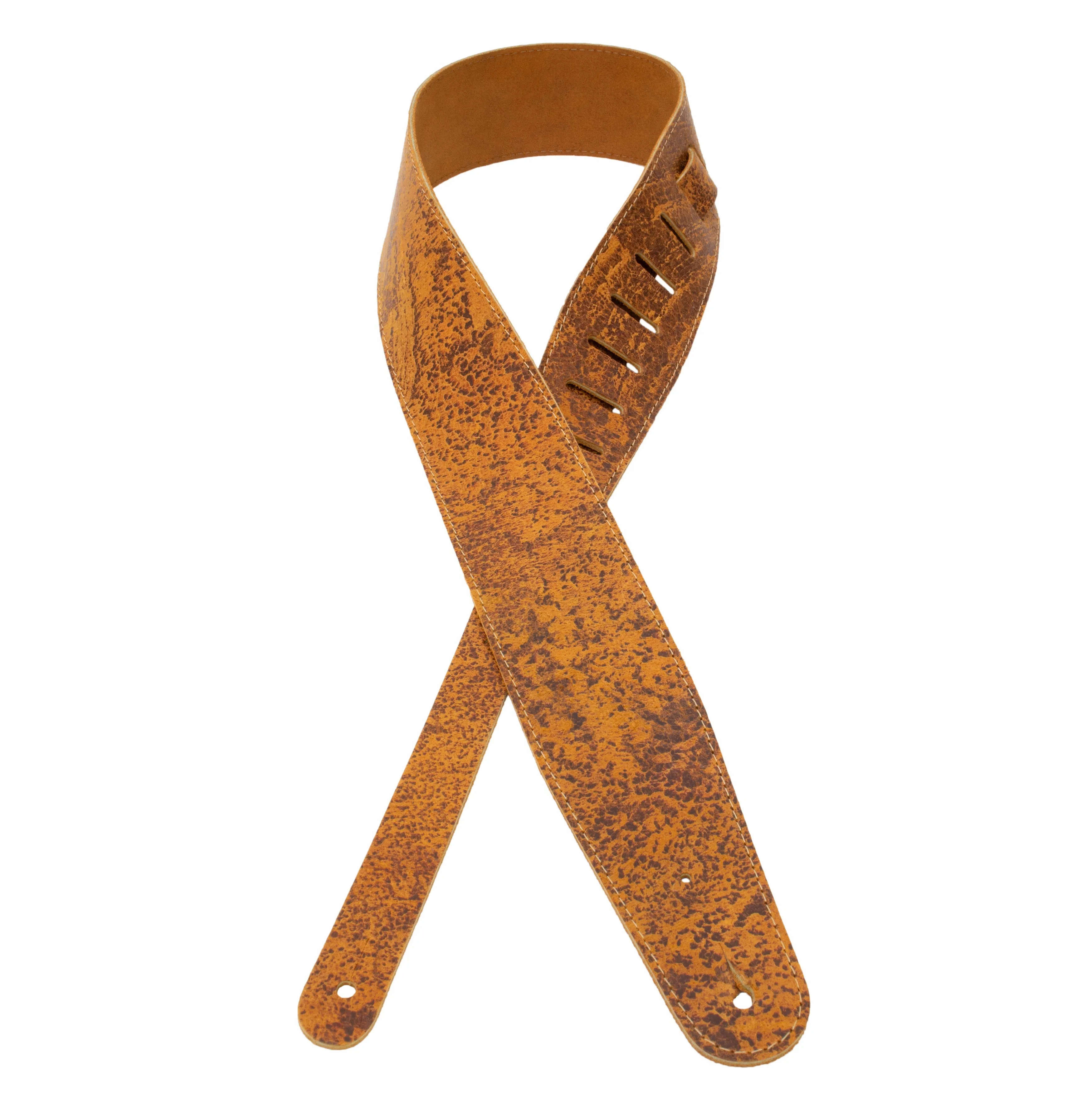 The Legend - Brown Heavyweight Smooth Full Grain Leather Guitar Strap