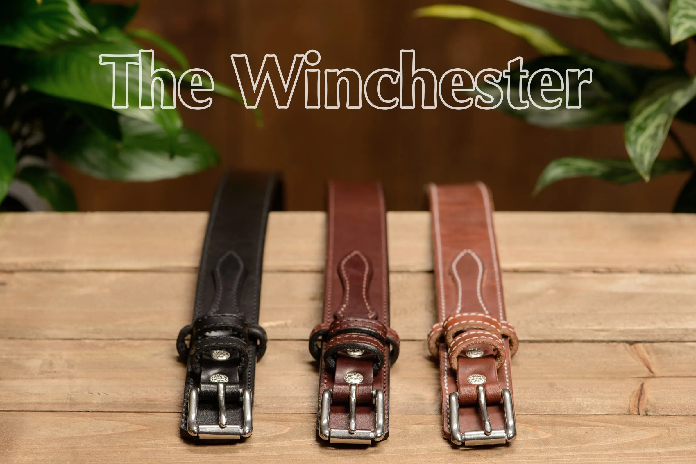 The Winchester: Black Stitched Ranger 1.50"