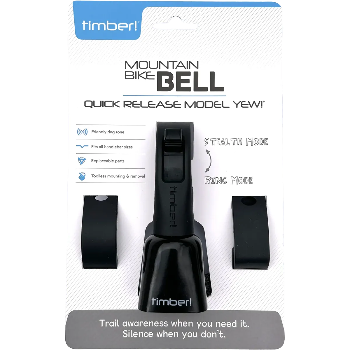 Timber MTB Bell Yew! - Quick Release Mount