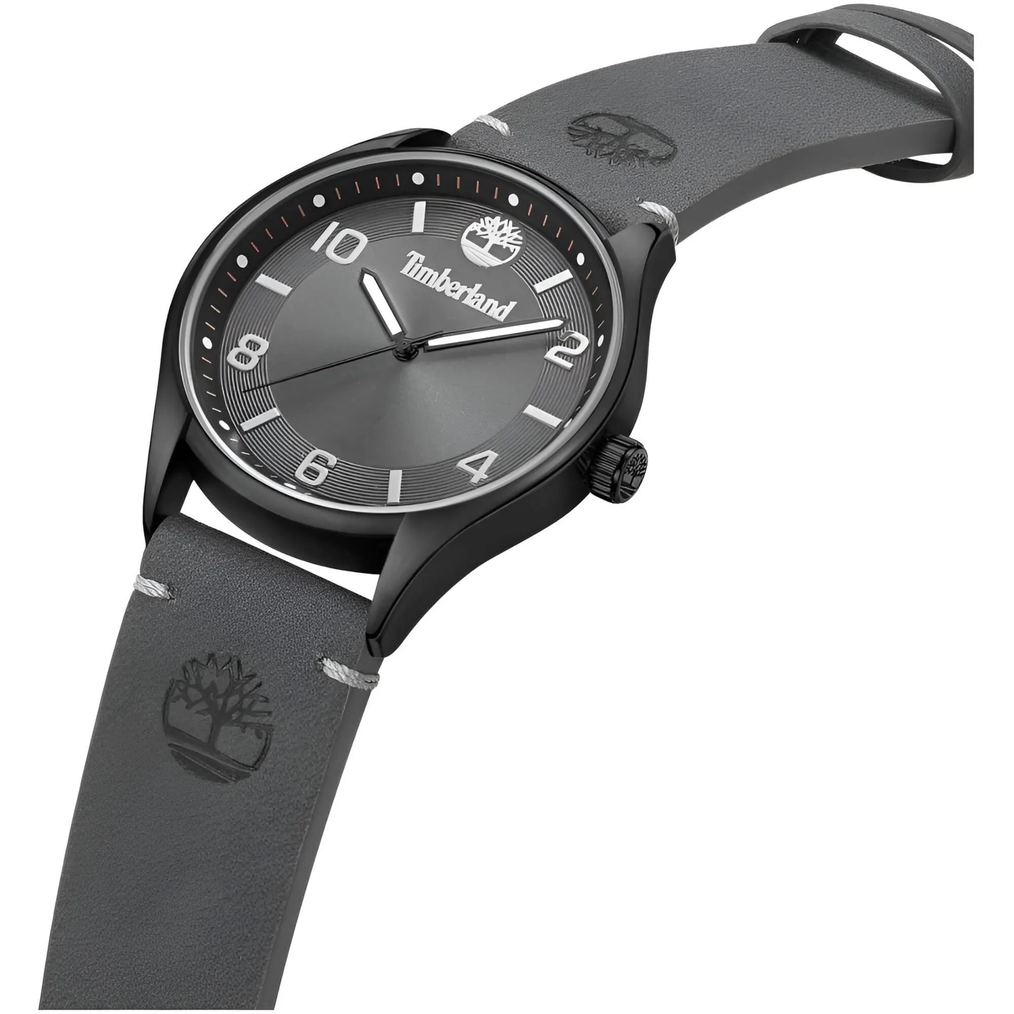 Timberland Men's Watch - Classic Grey Genuine Leather Strap Quartz | TDWGA9001103