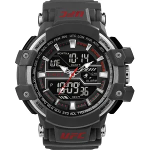 Timex Men's Watch - UFC Combat Analog-Digital Black Dial Grey Strap | TW5M51900JT