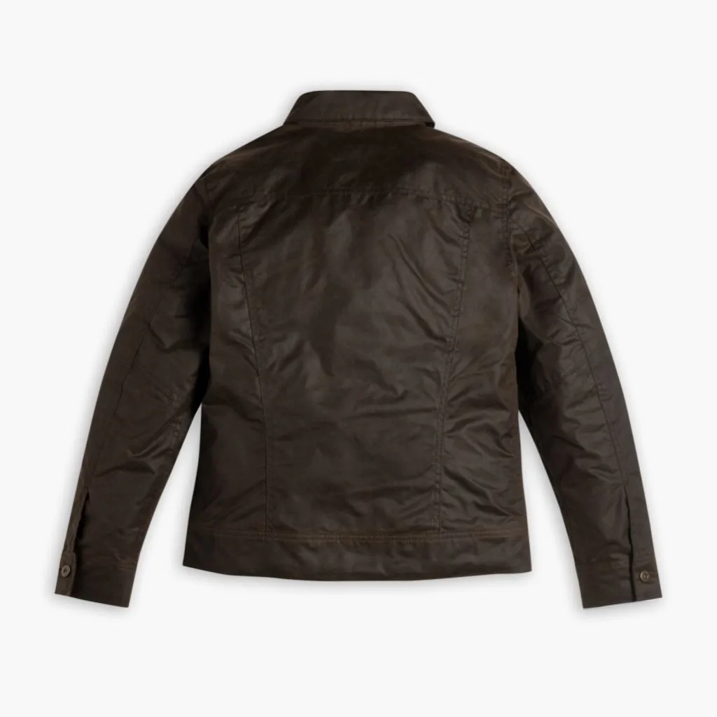 Waxed Canvas Field Jacket | Dark Olive
