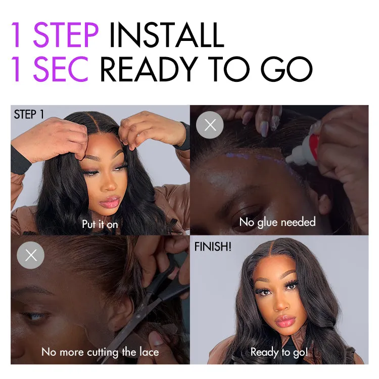 Weekly Special | Mature Boss Brown Ombre Highlight / Natural Black / Salt and Pepper Loose Wave Glueless Minimalist HD Lace Wig