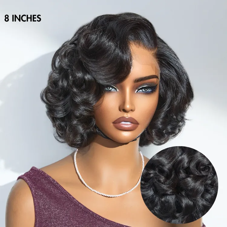 Weekly Special | Mature Boss Brown Ombre Highlight / Natural Black / Salt and Pepper Loose Wave Glueless Minimalist HD Lace Wig