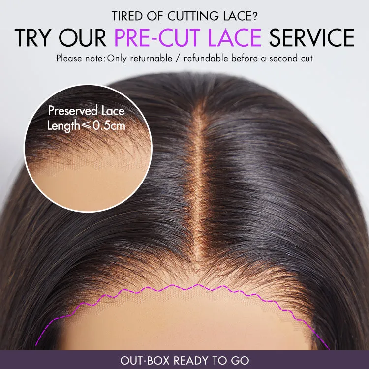 Weekly Special | Mature Boss Brown Ombre Highlight / Natural Black / Salt and Pepper Loose Wave Glueless Minimalist HD Lace Wig