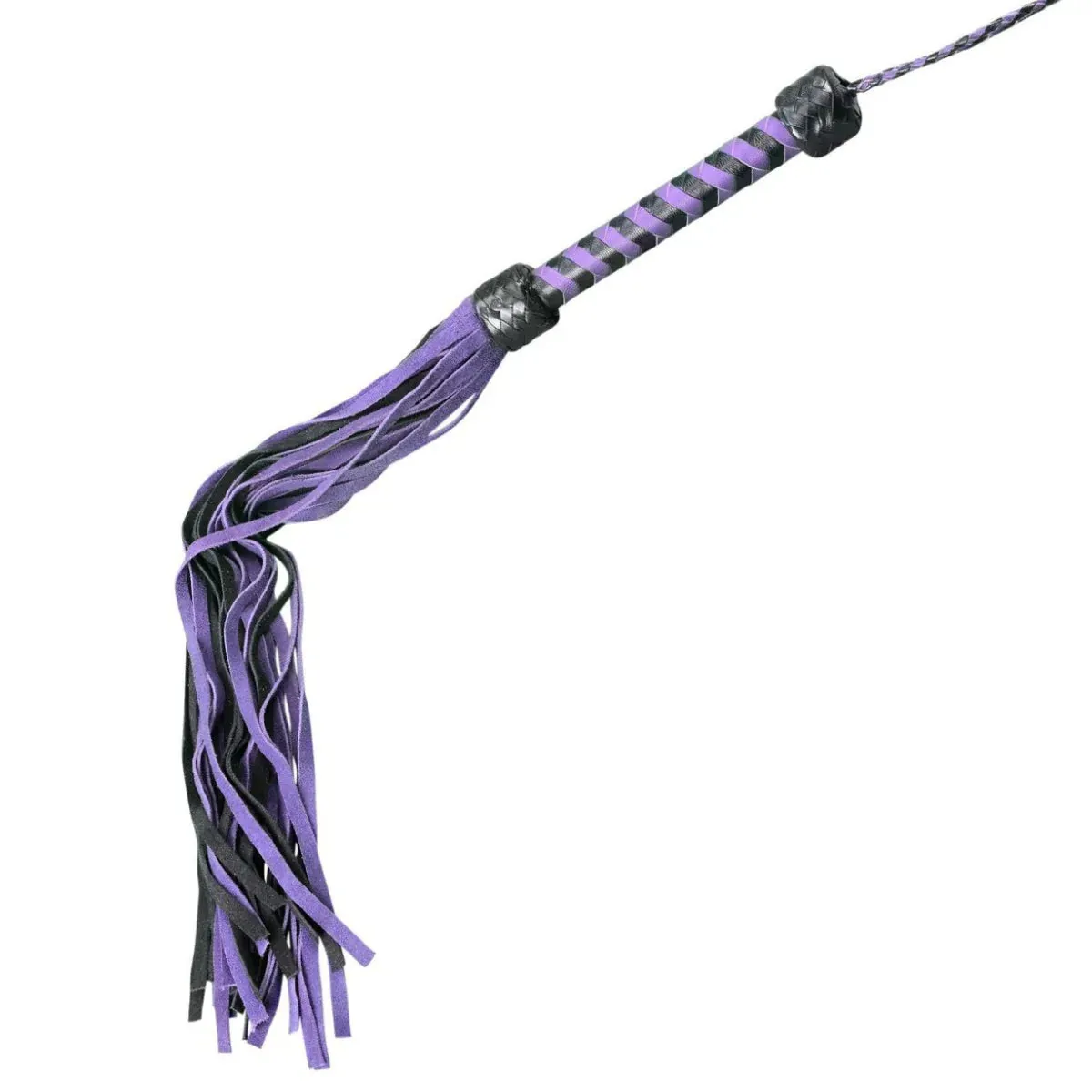 Whip - Leather 30" Suede 36 Tail Flogger