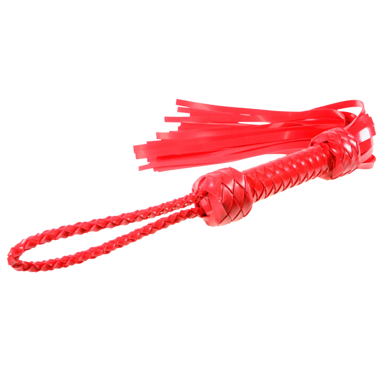 Whip - Silicone 28" Whip 36 Tail Red Flogger