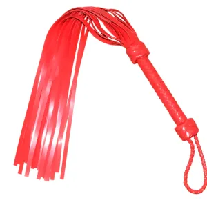 Whip - Silicone 28" Whip 36 Tail Red Flogger