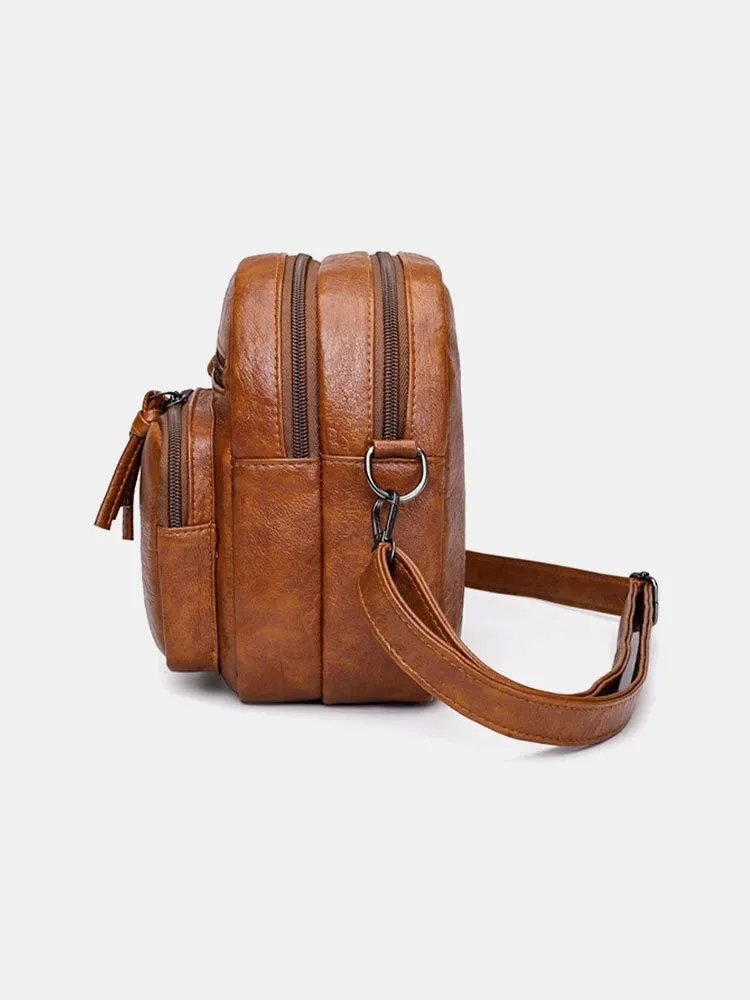 Women Earphone Hole Anti-theft Crossbody Bag Shoulder Bag