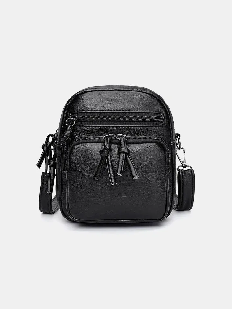 Women Earphone Hole Anti-theft Crossbody Bag Shoulder Bag