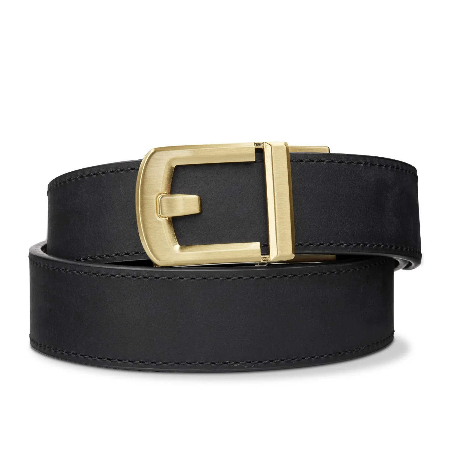 X SERIES BUCKLE  | BLACK BUFFALO LEATHER GUN BELT 1.5"