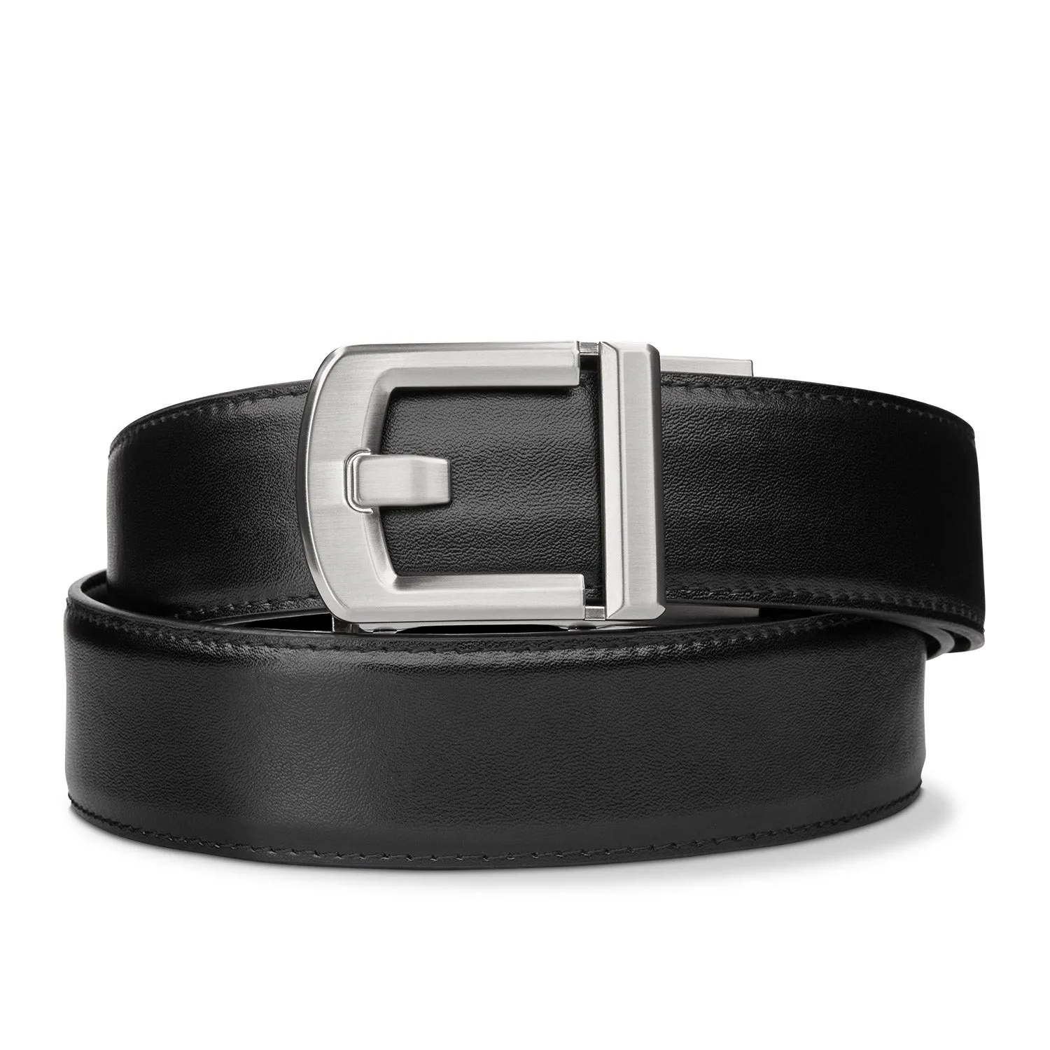 X SERIES BUCKLE  | BLACK LEATHER GUN BELT 1.5"
