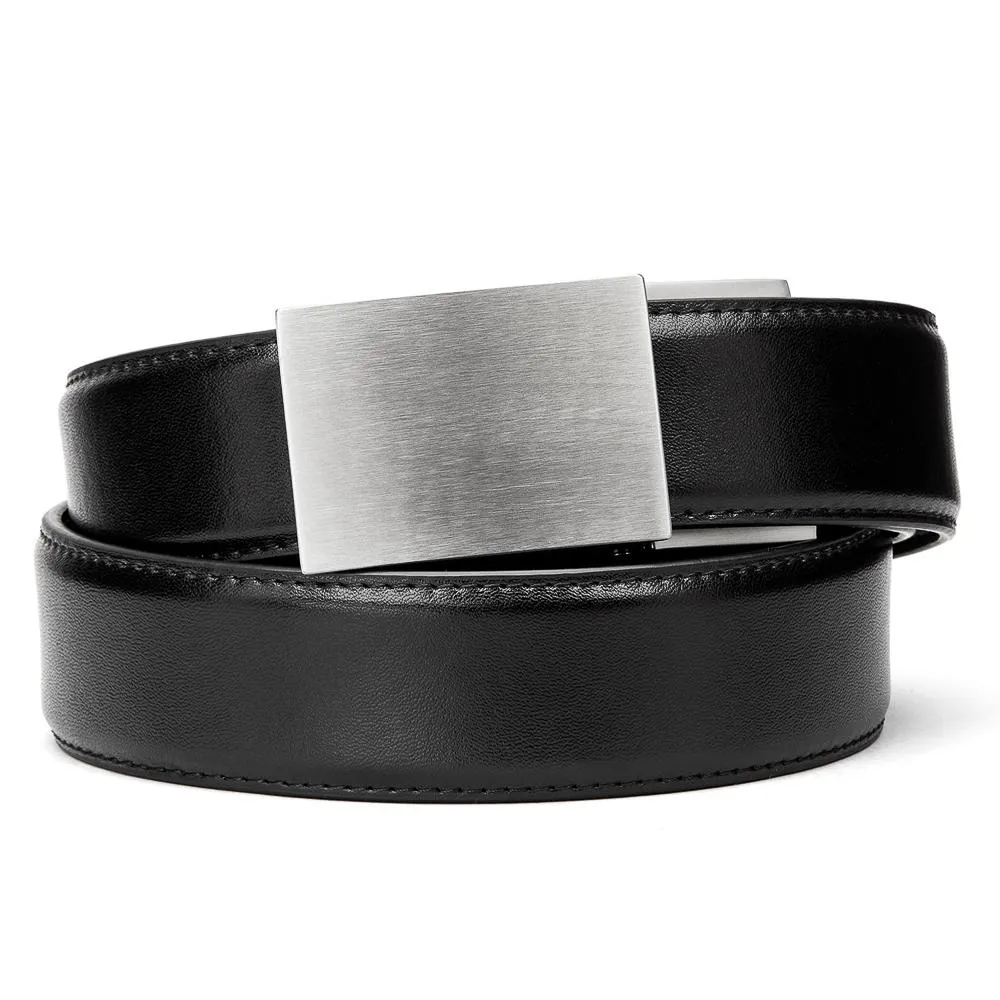 X SERIES BUCKLE  | BLACK LEATHER GUN BELT 1.5"