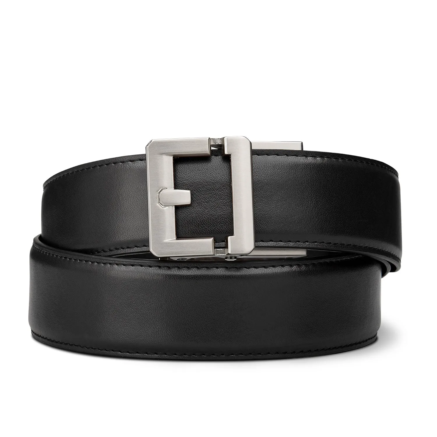 X SERIES BUCKLE  | BLACK LEATHER GUN BELT 1.5"