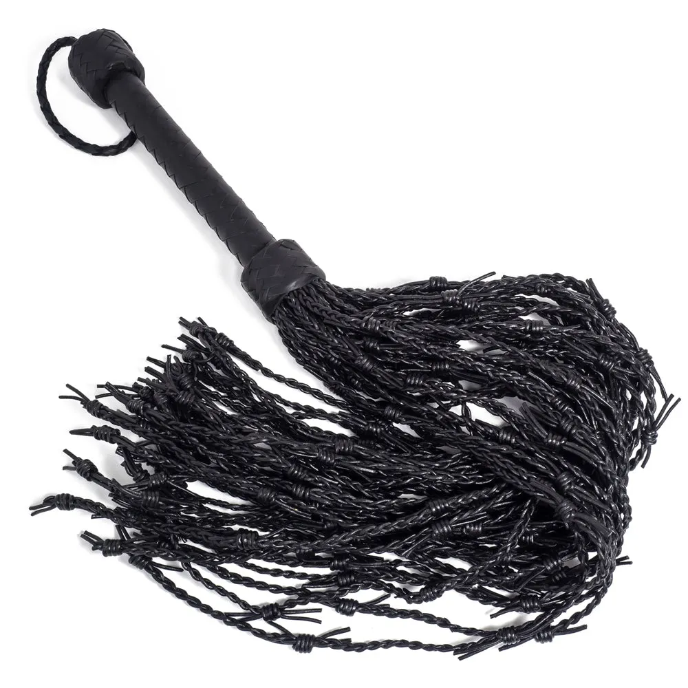 Zorba Genuine Leather Barbed Wire Flogger
